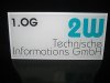 2W, Hinweisschild, München, Liftschild, verklebt, Digitaldruck, Plexiglasplatte