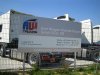 AW Trucks, Firmenschild, München, Folienkaschierung, Beschriftung Folie, Halterahmenkontruktion, Übergroßes Schild