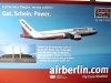 Air Berlin, Schild Alu Dibond, München, Digitaldruck kaschiert, Foliendruck
