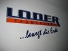 Loder, Firmenschild, Logo in 3D, Acryl-Einzelbuchstaben, MÃ¼nchen Schulz Werbetechnik