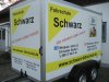 Fahrzeugbeschriftung SCHWARZ FAHRSCHULE in München Anhänger Beschriftung